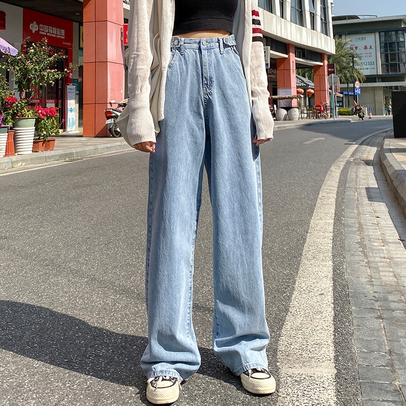 û   㸮   ٸ  ģ  Streetwear ϶   Femme Pantalones Vaqueros Mujer